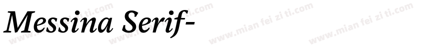Messina Serif字体转换